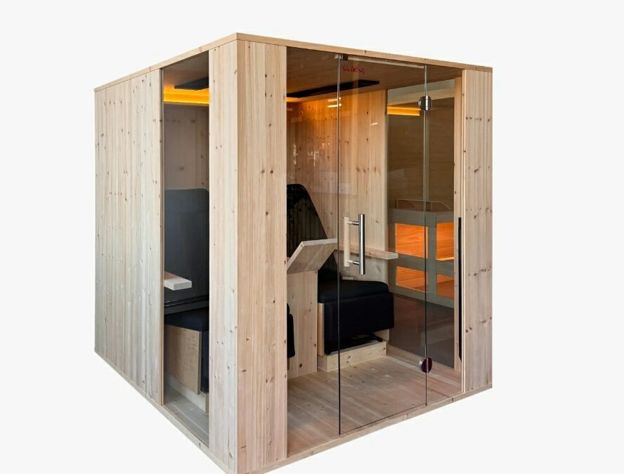 Infrarot- Sessel- Liegekabine Zirbe 1 oder 2 Personen